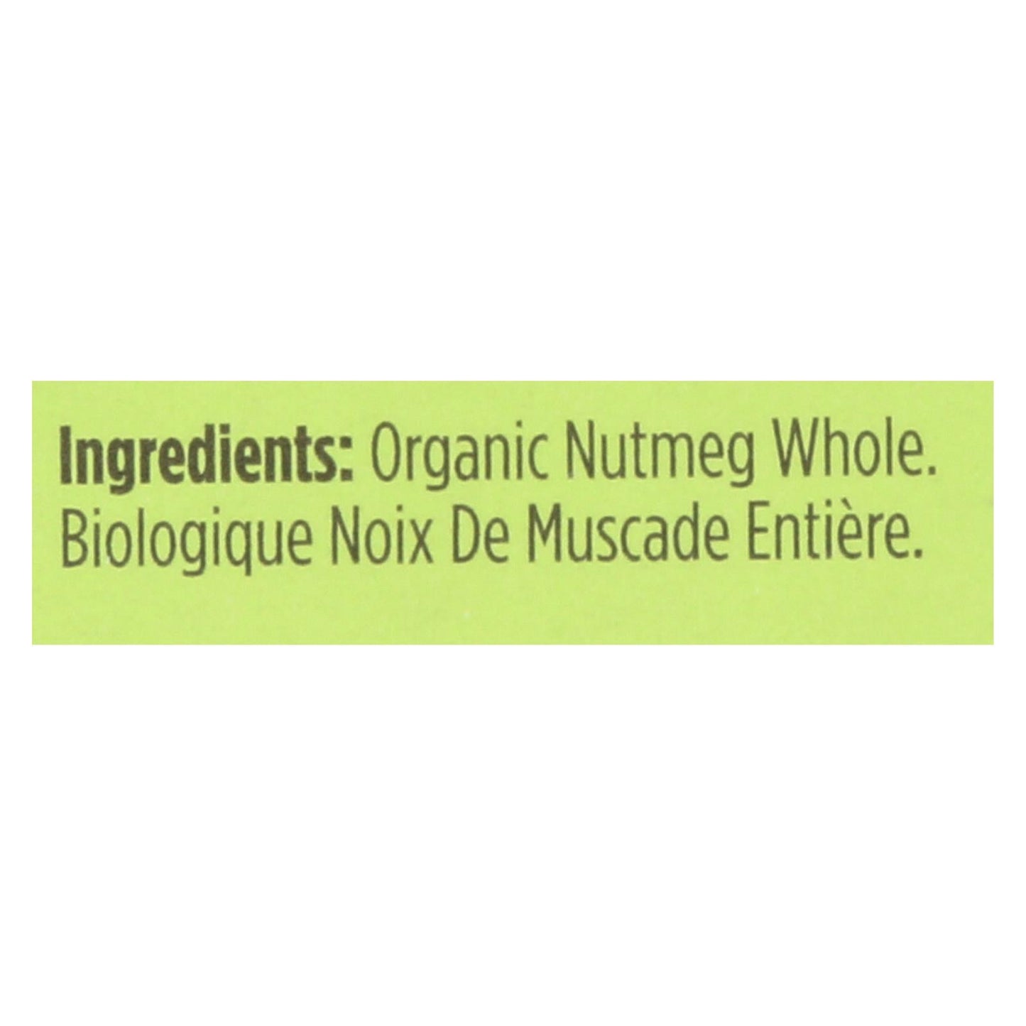 Spicely Organics Organic Nutmeg Whole (0.1 Oz., Pack of 6)