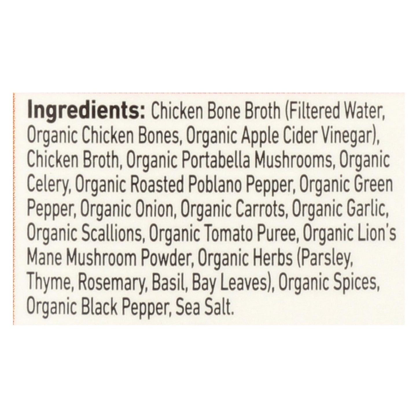 Kettle & Fire Organic Mushroom Chicken Bone Broth (6-Pack, 16.9 Oz. Each)