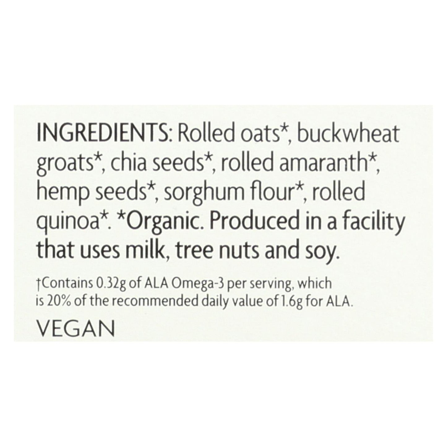 Nature's Path Organic Qi'a Superfood Hot Oatmeal, Superseeds & Grains, 8 oz, Pack of 6