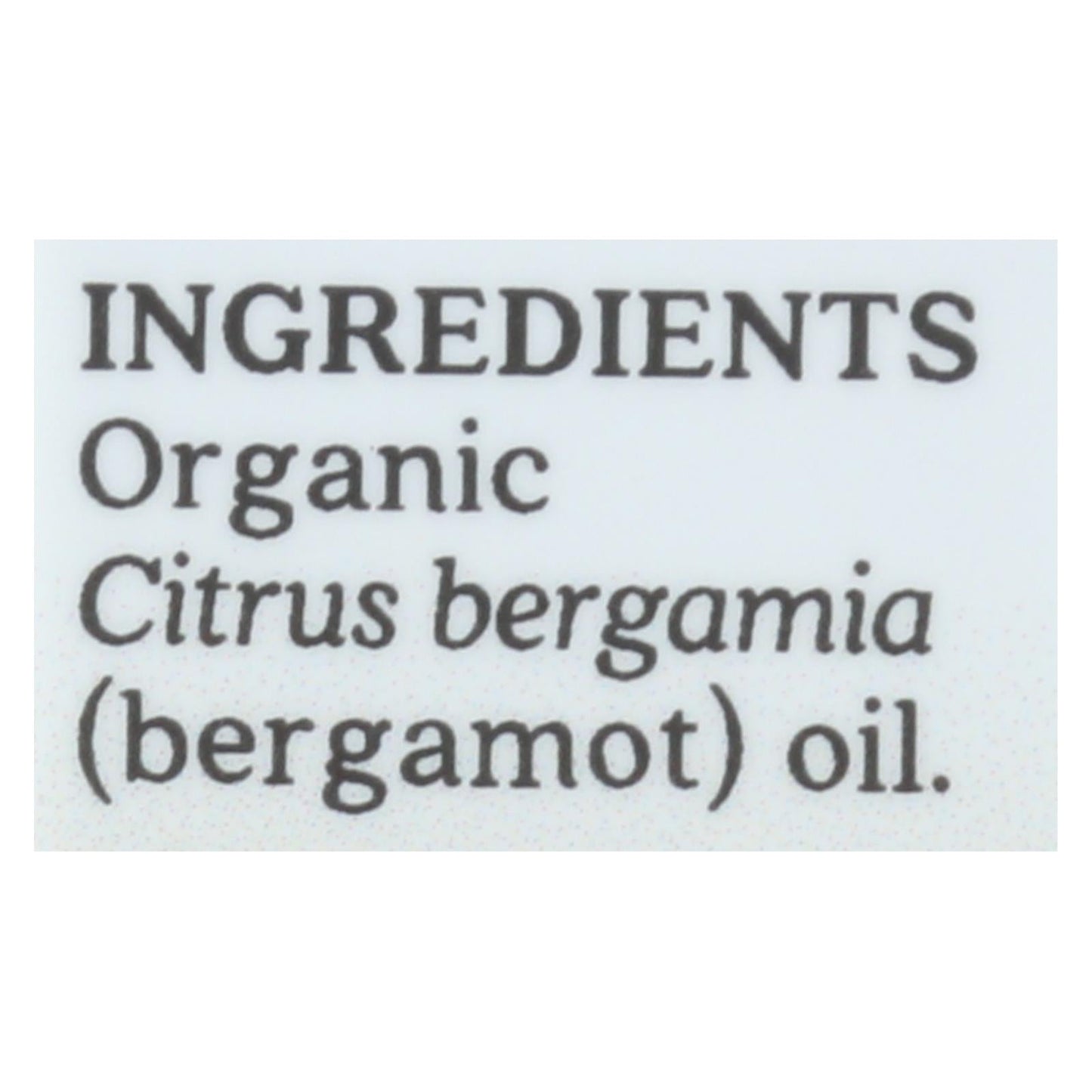 Aura Cacia Organic Bergamot Essential Oil, 0.25 Oz.