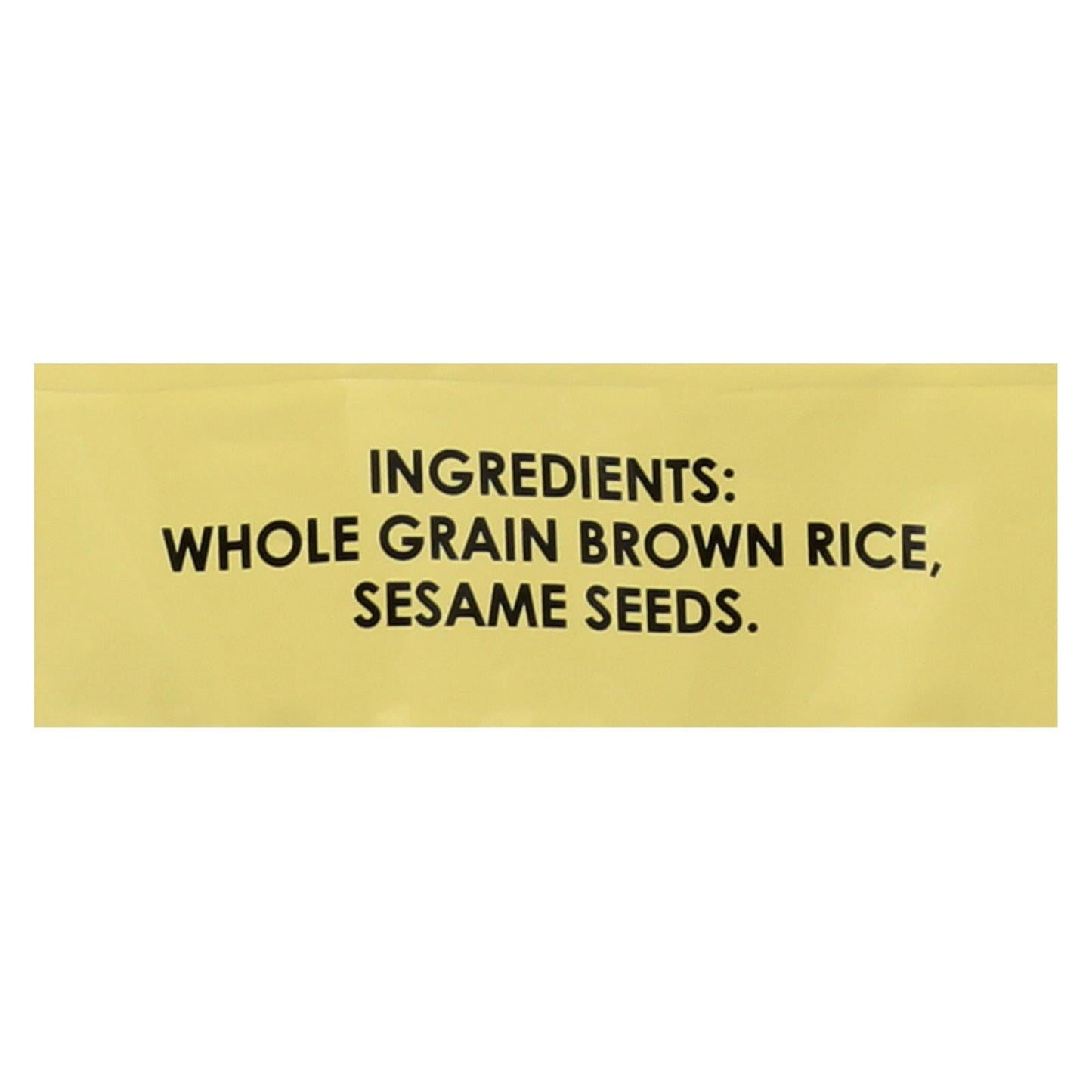 Edward and Sons Brown Rice Snaps (Pack of 12) - Unsalted Sesame, 3.5oz