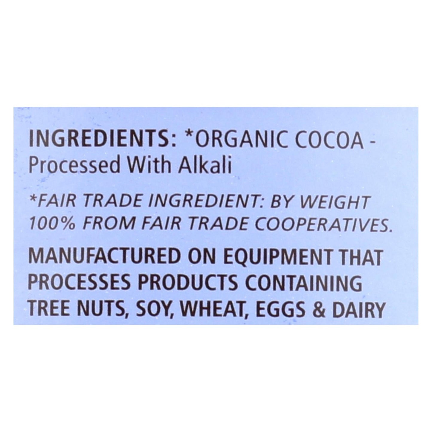 Equal Exchange Organic Baking Cocoa - 8 Oz. (Pack of 6)