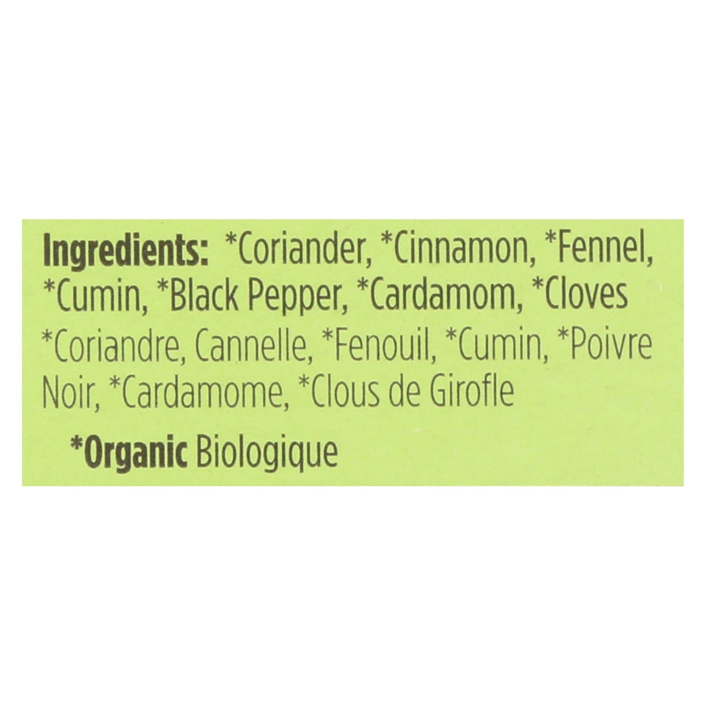 Spicely Organics Organic Garam Masala Seasoning, 0.5 Oz (Pack of 6)