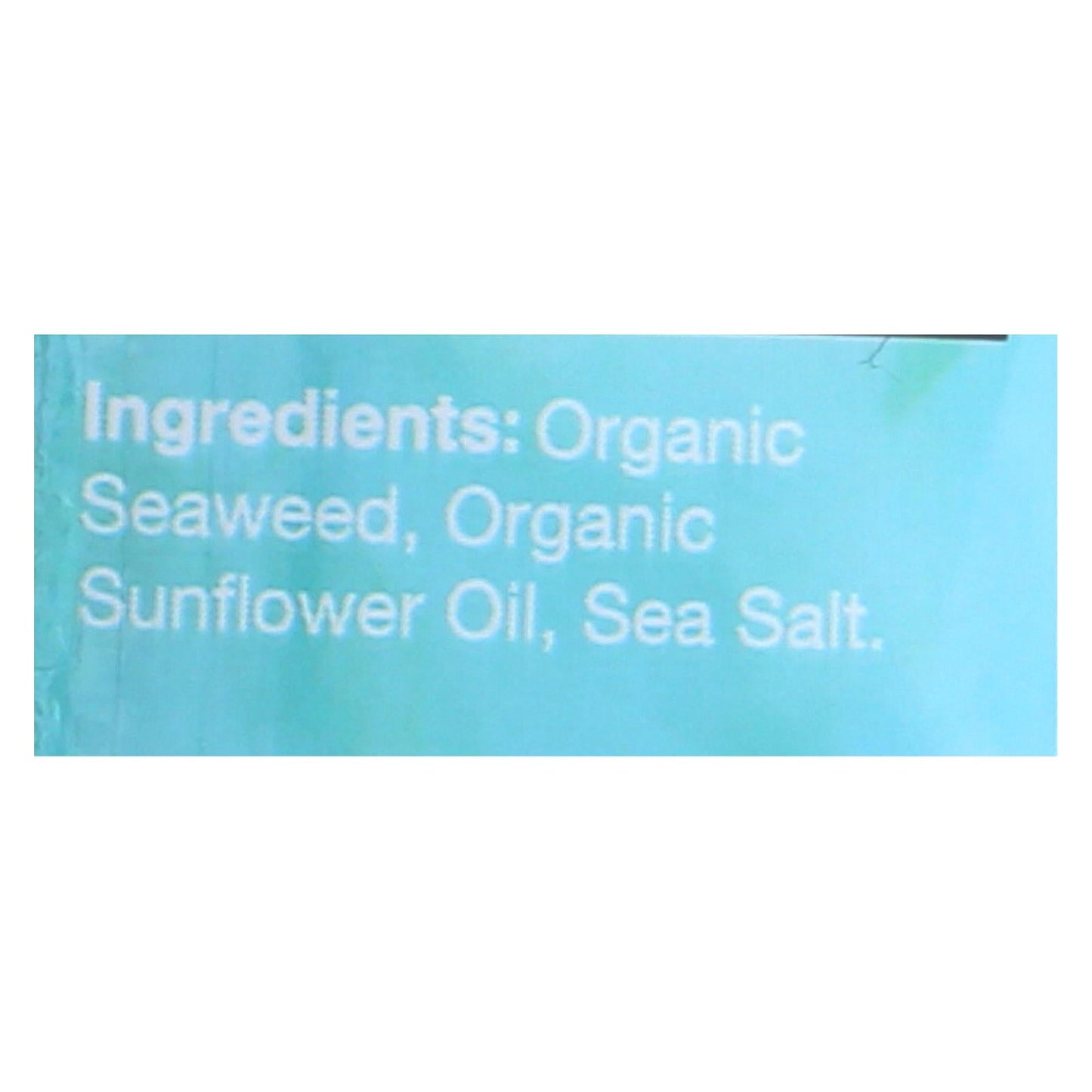 Ocean's Halo Sea Salt Snack | Crispy Seaweed Sheets | 0.14 Oz. (Pack of 12)
