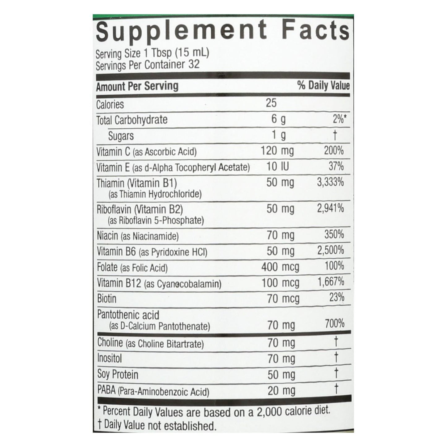Nature's Answer Liquid Vitamin B-Complex, 16 fl oz