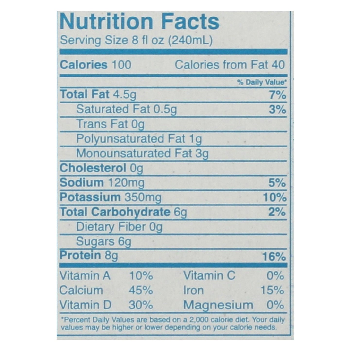 Ripple Plant-Based Original Pea Protein Aseptic Milk (Pack of 4 - 8 Fl Oz. each)