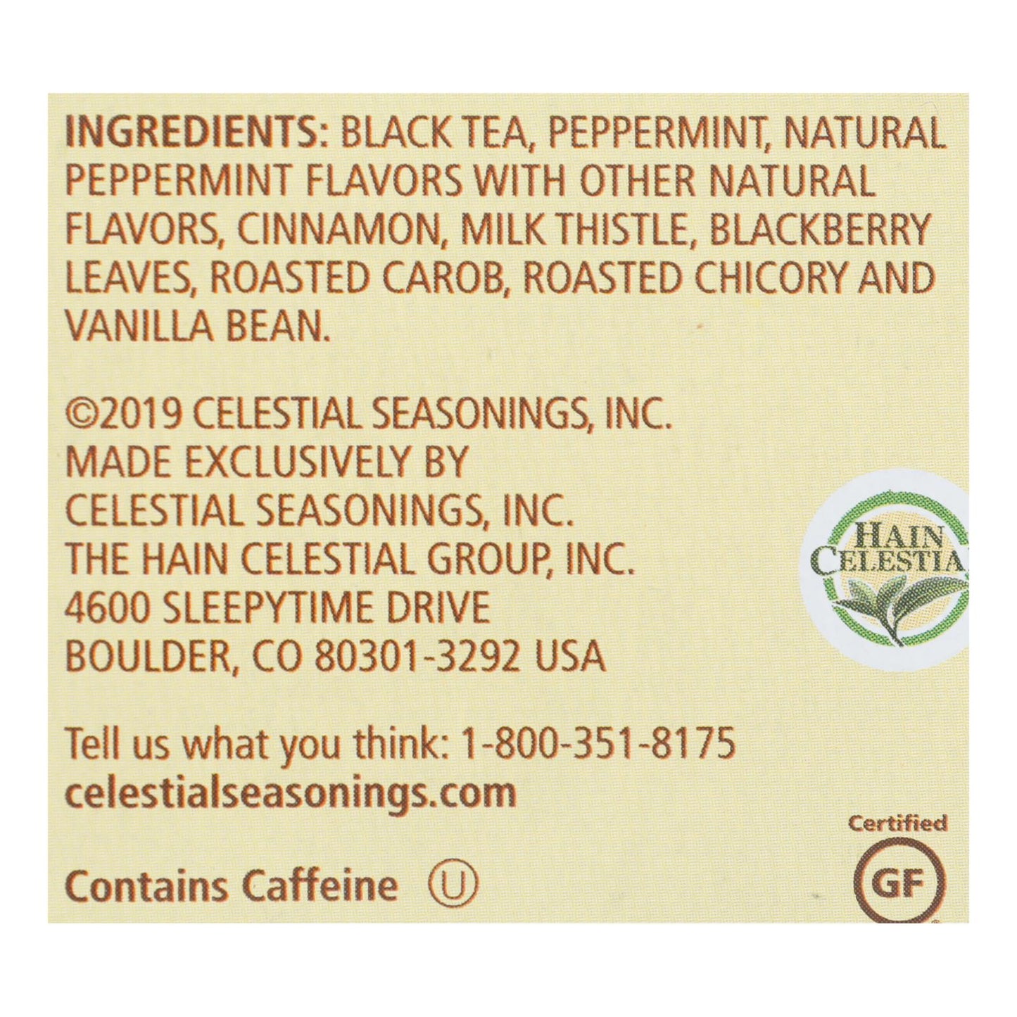 Celestial Seasonings Peppermint Peak Herbal Tea, 20-Count Bags (Pack of 6)