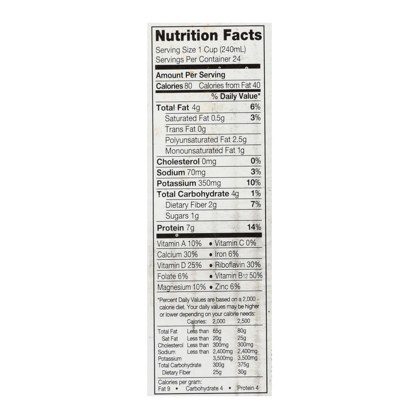 Silk Organic Unsweetened Soy Milk, 6-Pack of 32 Fl. Oz. Cartons