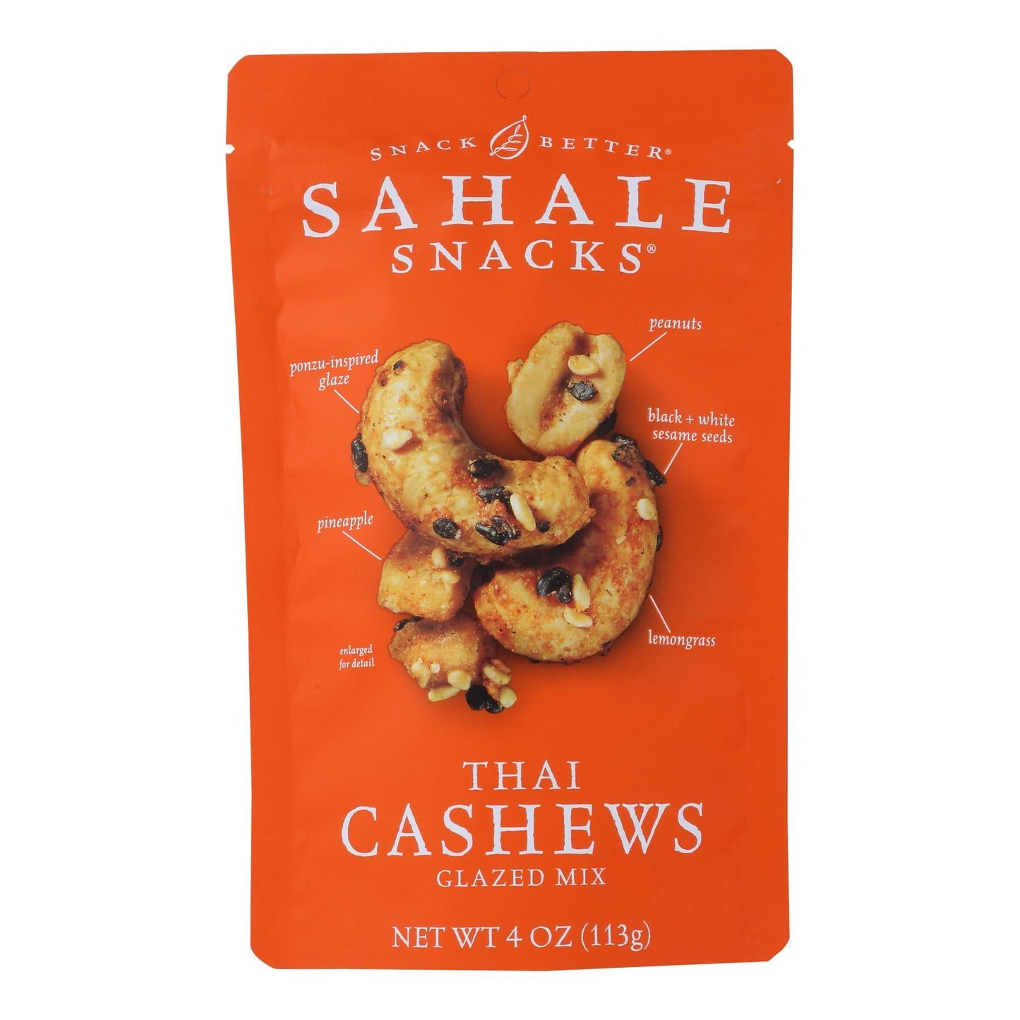 Sahale Snacks Thai Cashews, 4 Oz. (Pack of 6)