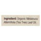 Nature's Answer Organic Tea Tree Essential Oil, 0.5 Oz.