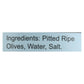Santa Barbara Black Pitted Olives, 12 x 5.75 Oz.