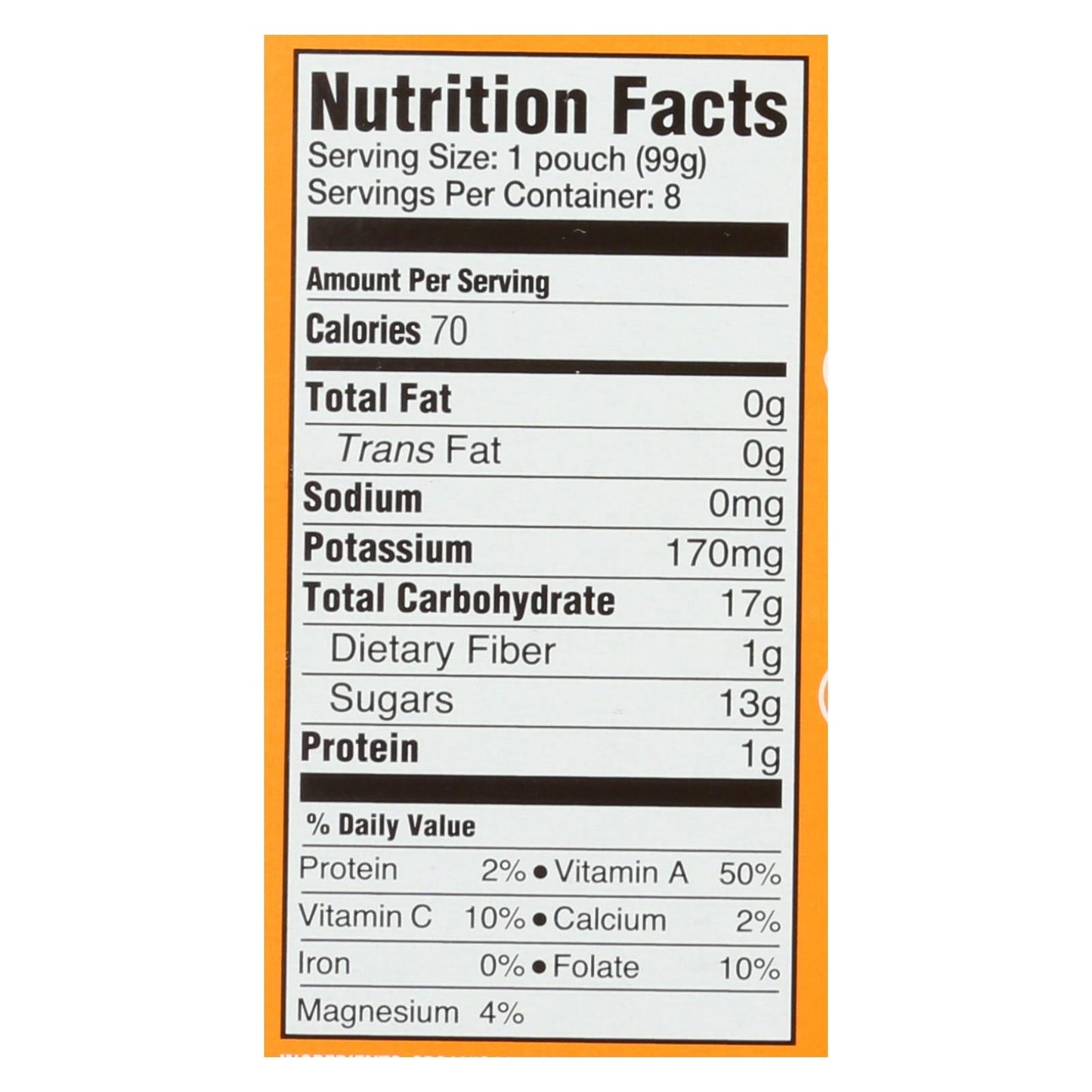 Happy Baby Clearly Crafted Mango Puree (16 - 3.5 Oz. Pouches)