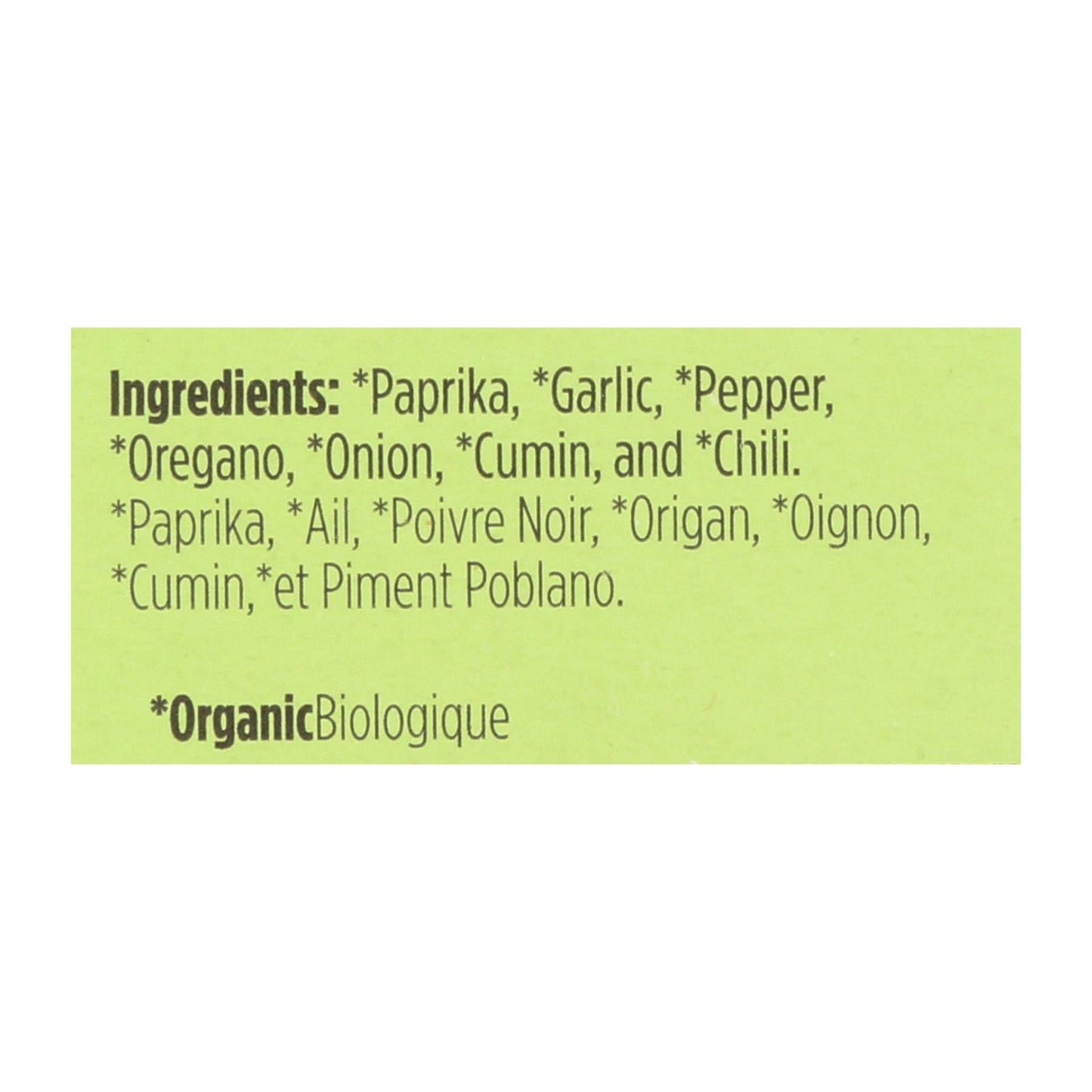 Spicely Organics Premium Organic Taco Seasoning, Pack of 6 (0.45 Oz.)