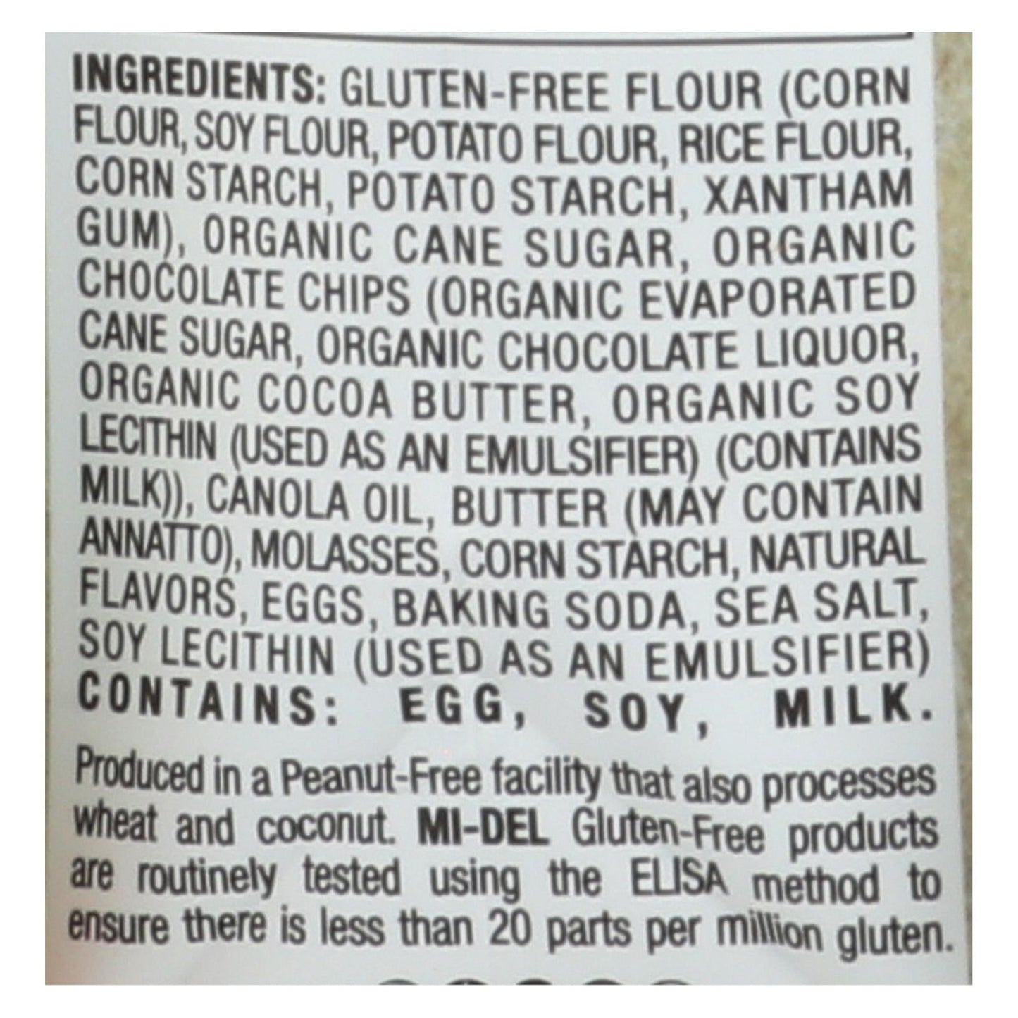 Gluten-Free Chocolate Chip Cookies by Mi-Del (Pack of 8)