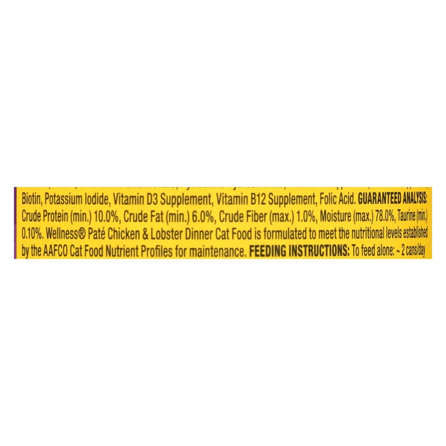Wellness Pet Products Cat Food - Chicken and Lobster (Pack of 24) - 3 Oz.