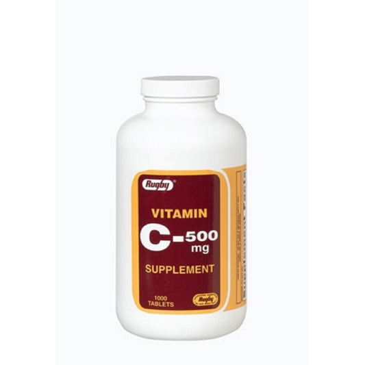 Rugby Vitamin C 500 Mg Supplement - 1000 Tabs