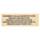 Edward & Sons Toasted Onion Brown Rice Snaps, 3.5 oz, Case of 12