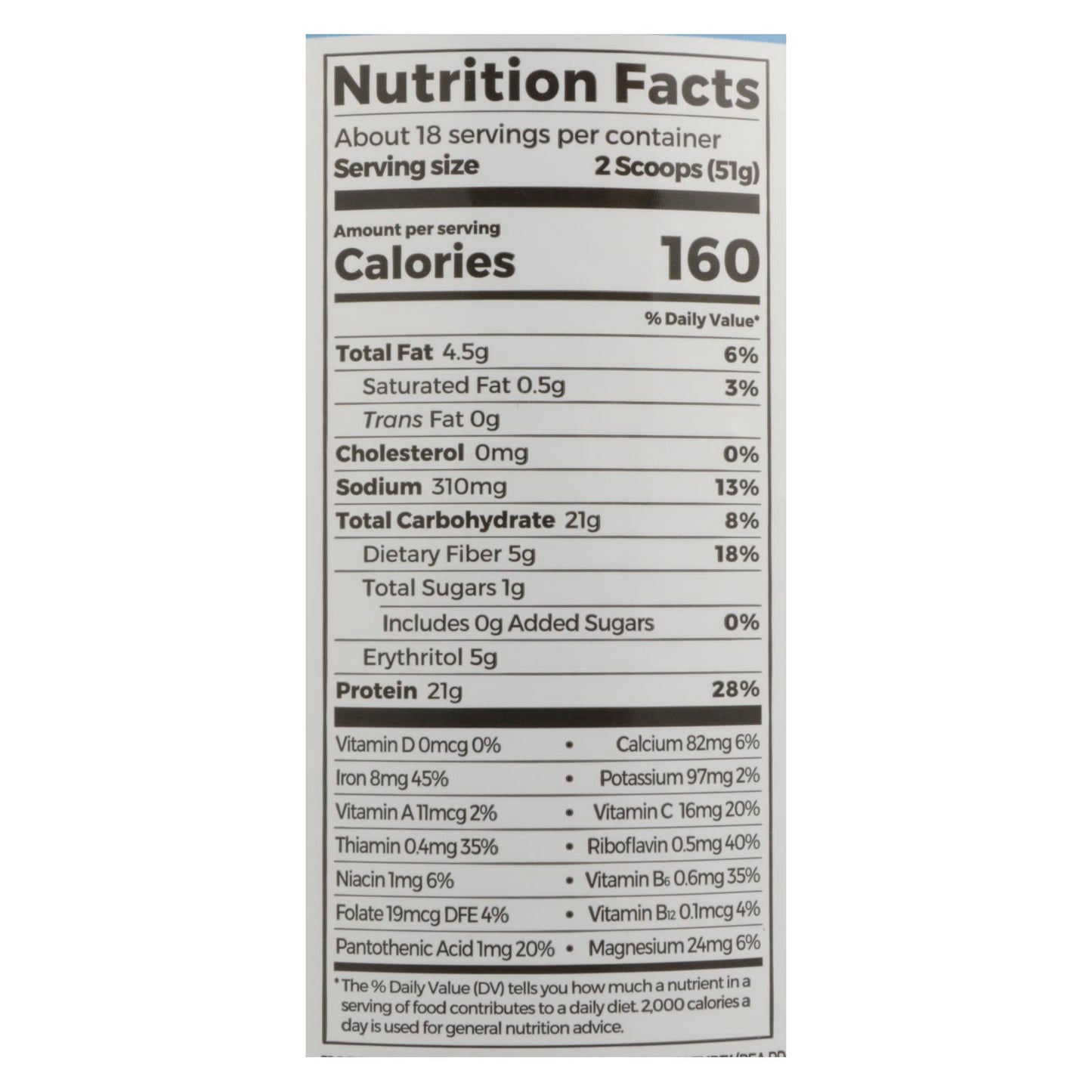 Orgain Organic Plant-Based Vanilla Protein Powder - 2.02 lb
