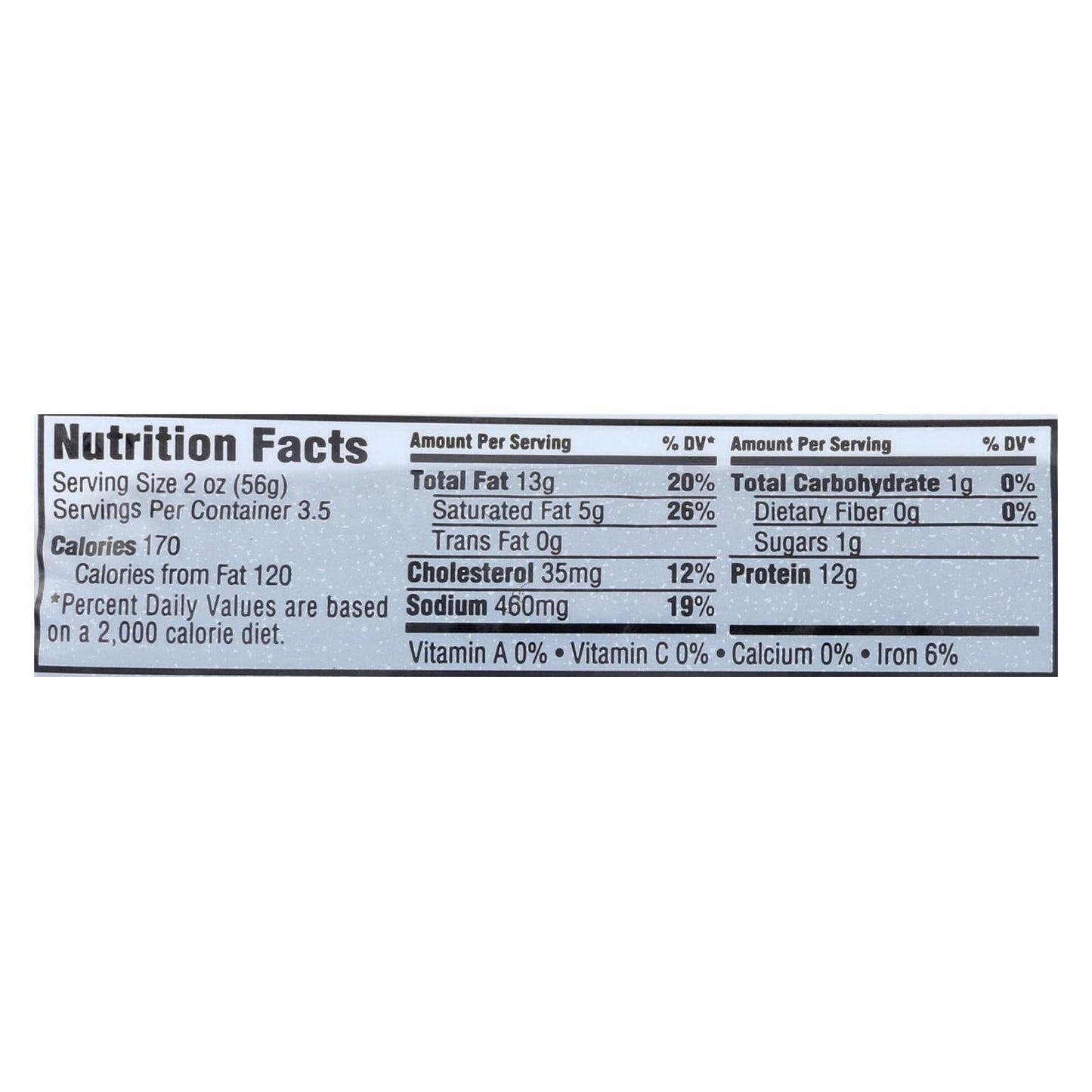 Vermont Smoke & Cure Summer Sausage for Snacking, 6 Oz., Case of 12