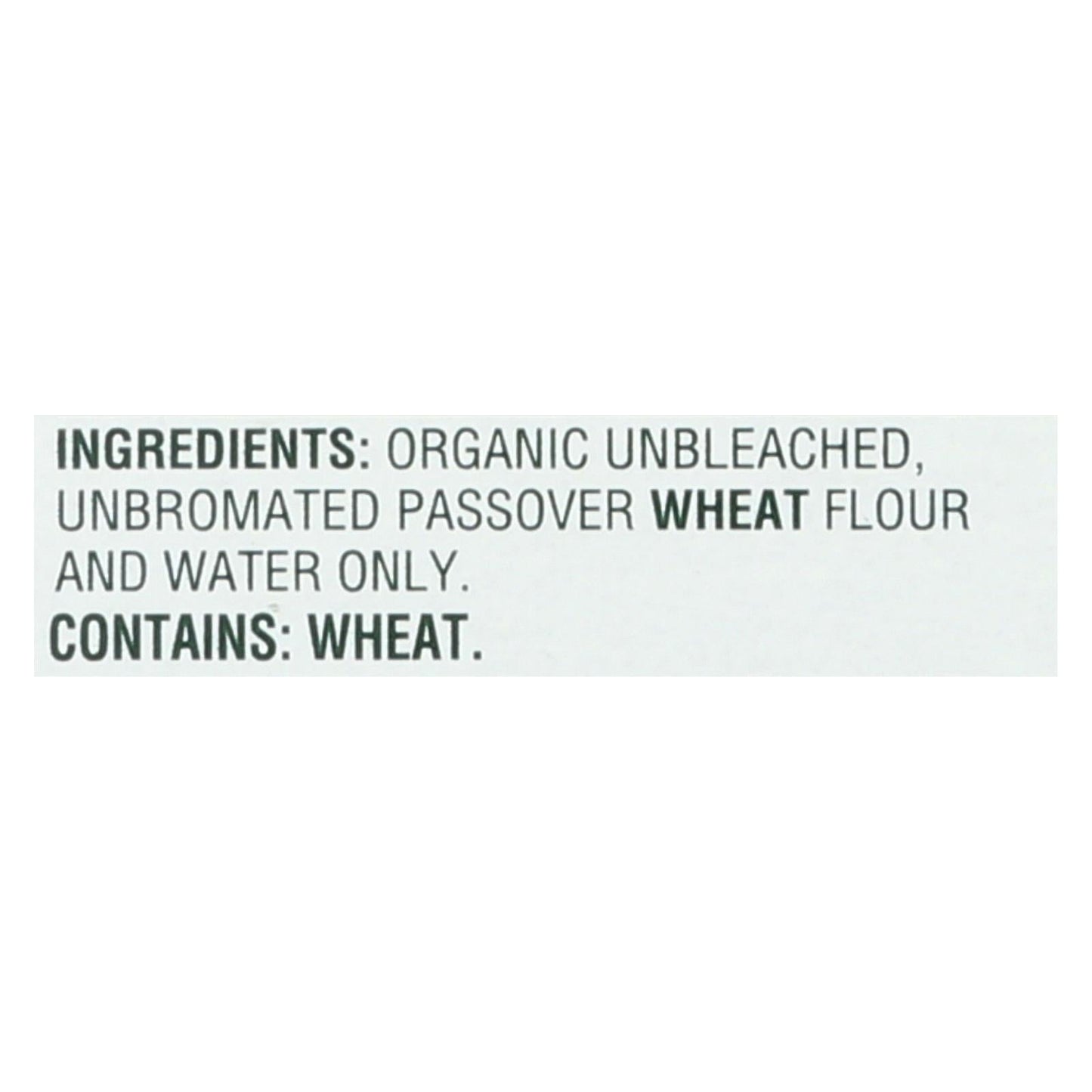 Manischewitz Organic Matzo, 10 Oz. Pack of 12
