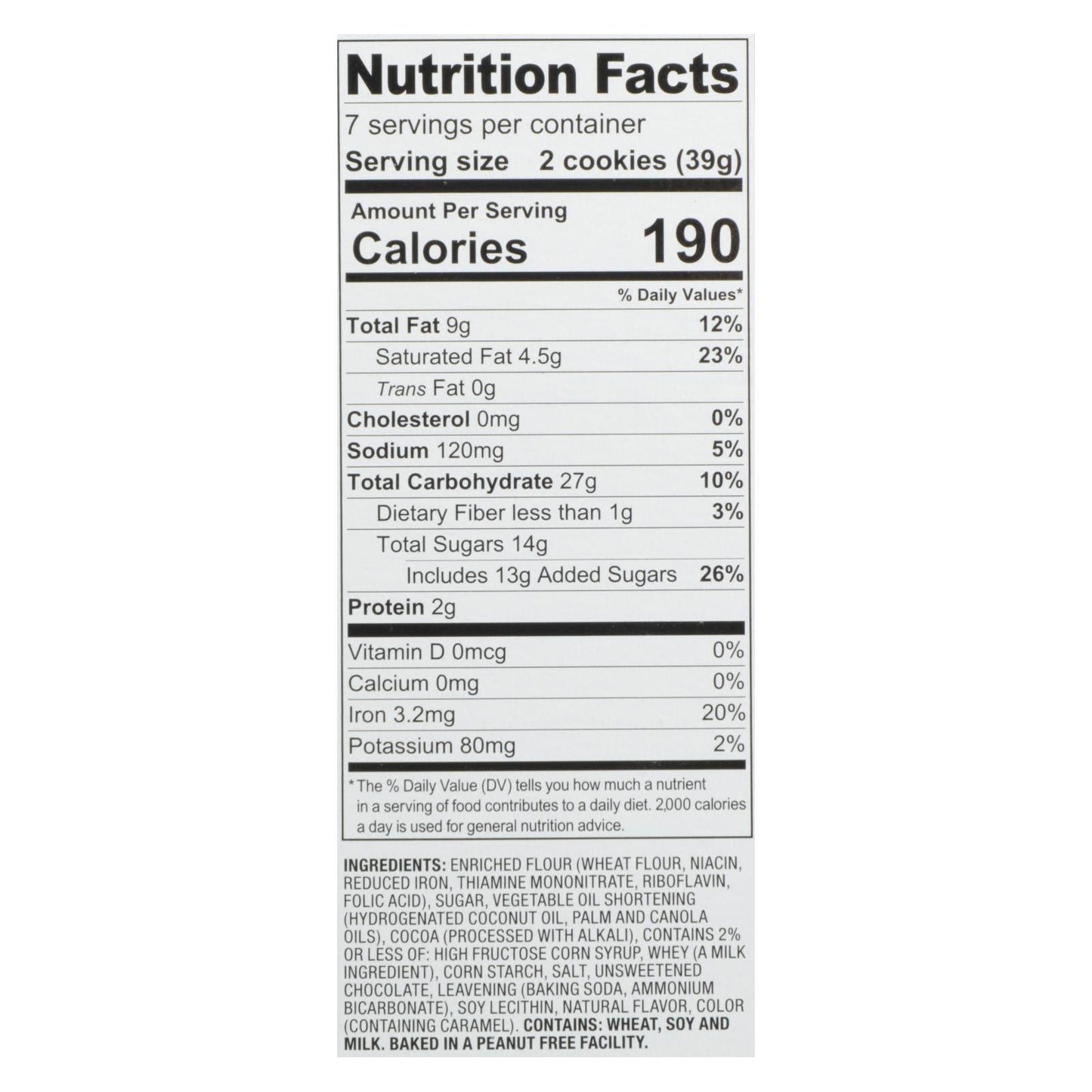 Dare Chocolate Fudge Cookies - 10.2 Oz, Case of 12