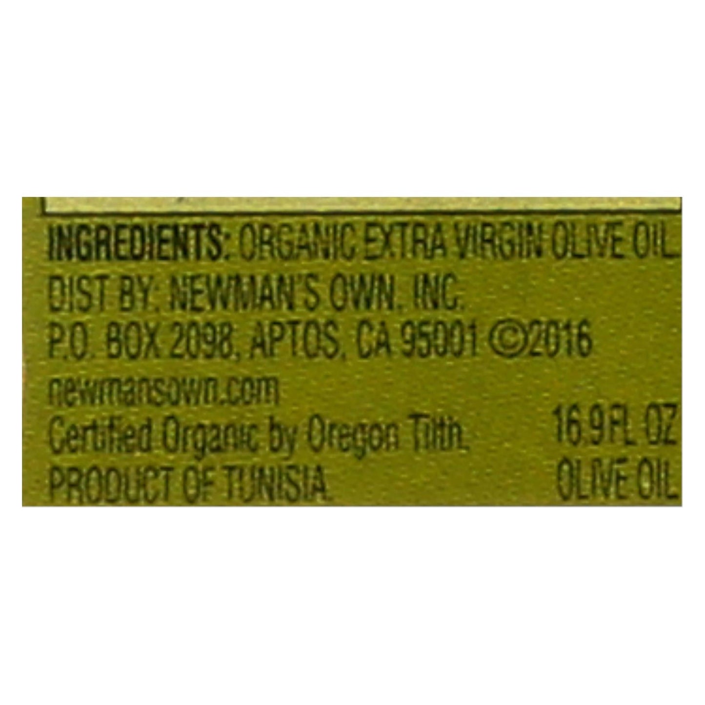 Newman's Own Organics Extra Virgin Olive Oil, 6 Pack, 16.9 Fl Oz Each