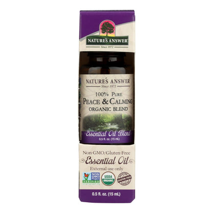 Nature's Answer 0.5 Oz Peace and Calming Organic Essential Oil Blend