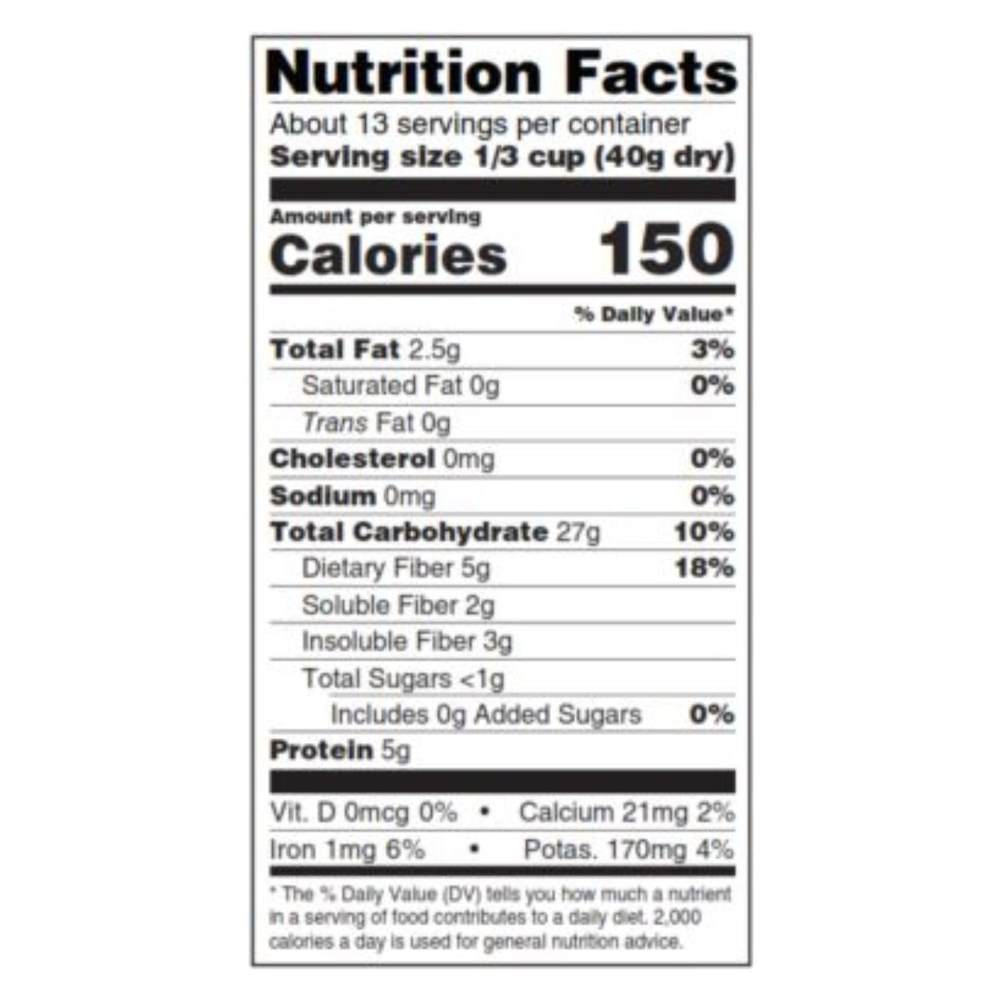 Woodstock Non-GMO 5 Grain Cereal, 18.5 oz, Pack of 12