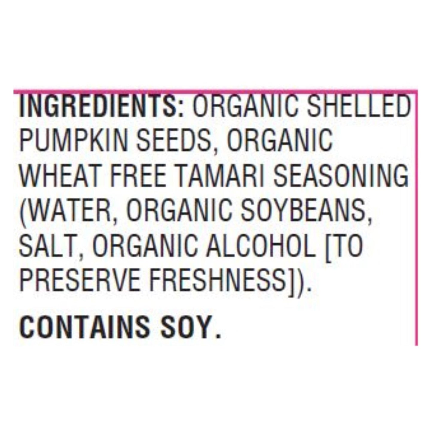 Woodstock Organic Tamari Pumpkin Seeds, 9 Oz (Pack of 8)