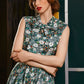 Winter Floral Bow Top