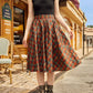 Red Plaid Doris Skirt