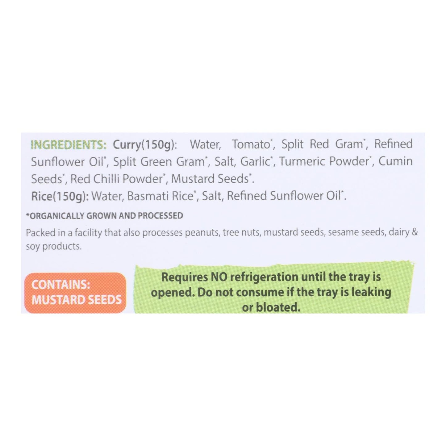 Food Earth Organic Lentil Curry 6 - 10.58 Oz. Packs