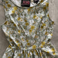 Mustard Floral Midi Dress