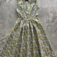 Mustard Floral Midi Dress