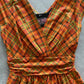 Orange Plaid Greta Dress