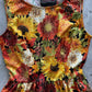 Sunflower Floral Vintage Dress - Medium only