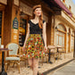 Sunflower & Pumpkin Skater Skirt
