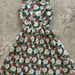 Winter Floral Vintage Dress