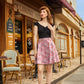 Santa Mugs Skater Skirt