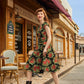Poinsettia Greta Dress