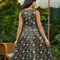 Woodland Midi Dress in Navy