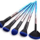 A 10pcs Pro Makeup Brush Set -  Blue Color Family