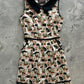 Cats & Plants Collared Dress - Plus Sizes only