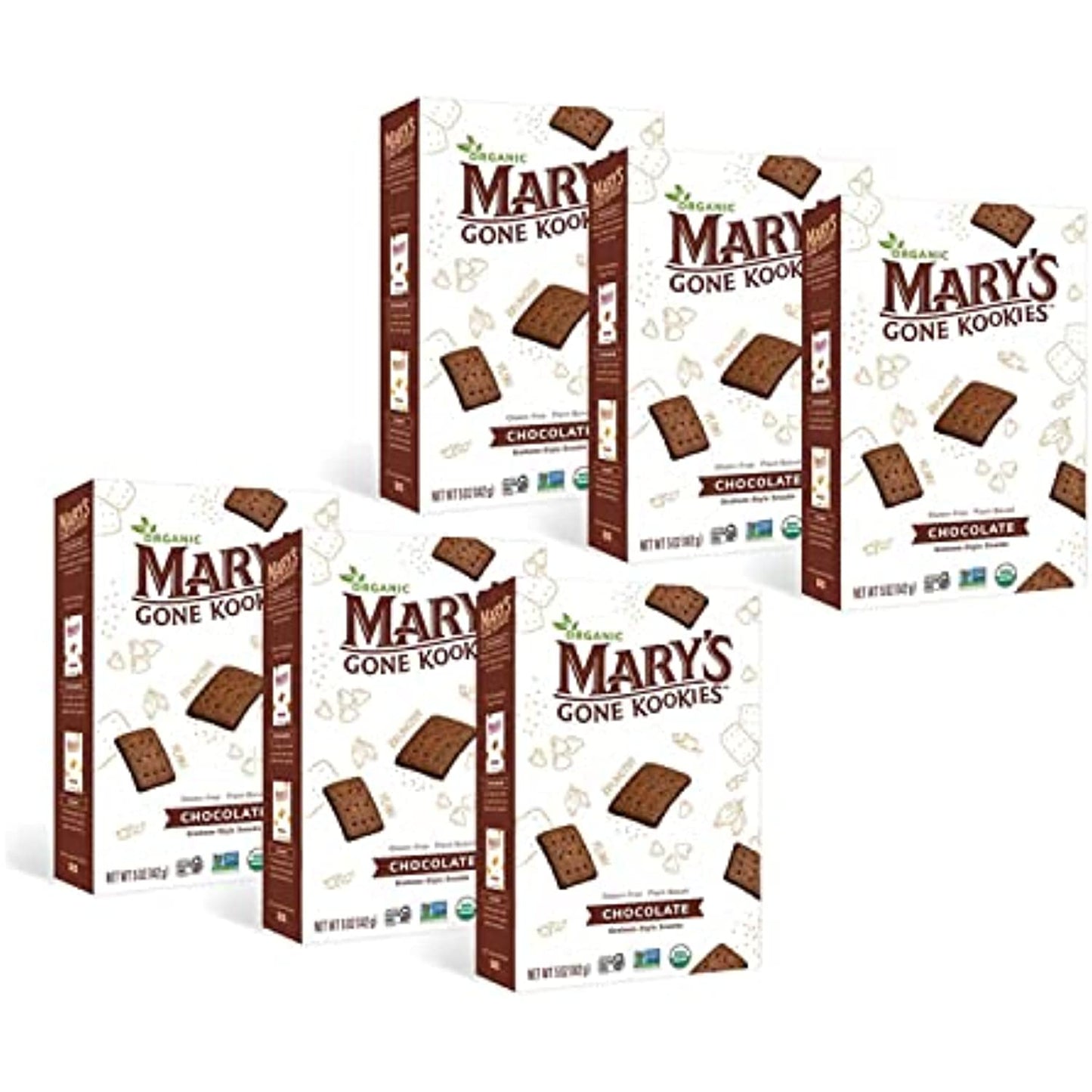 Mary's Gone Kookies Chocolate Kookies, 5 Oz (Case of 6)