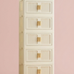 2-6 Layer Foldable Rolling Storage Bin Cabinet | Large Capacity Closet Organizer