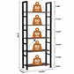 Industrial Bookshelf – /4/5/6/Triple-Tier Metal Storage Shelf