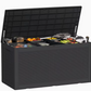 75 Gallon Heavy-Duty Outdoor Deck Box – Waterproof Patio Storage Box with Hinged Lid, Lockable & Easy Assembly