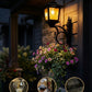 Solar Lamp Post with Flower Pot – Outdoor Garden & Patio Light – Multi Pack