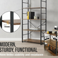 Industrial Bookshelf – /4/5/6/Triple-Tier Metal Storage Shelf