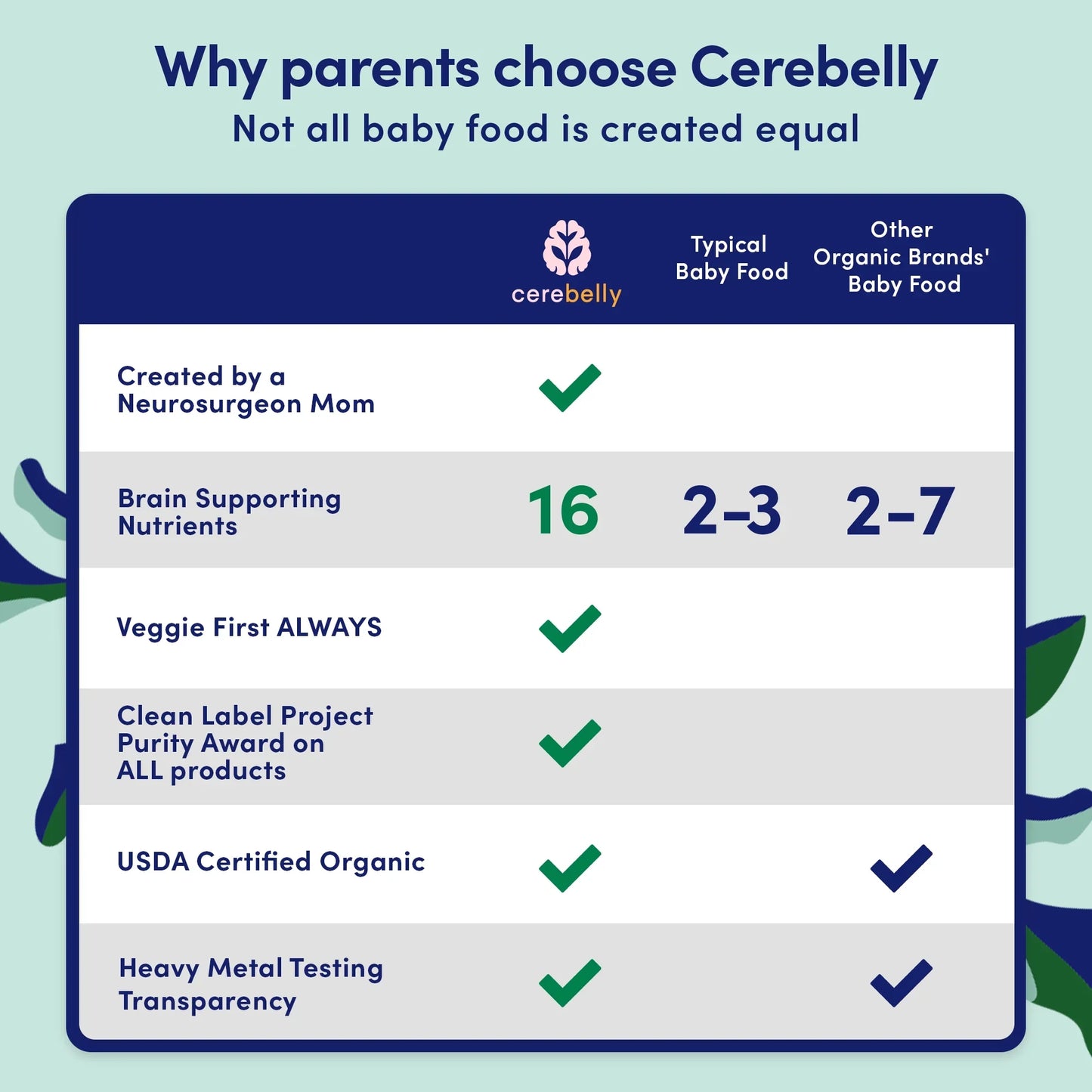 Cerebelly Organic Kale & Sweet Potato Baby Puree, 6-Pack, 4 oz Each
